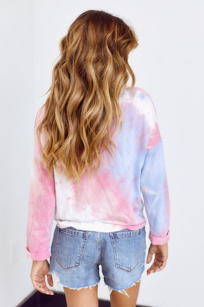 PreOrder Isla 3/4 Tie Dye Top - fab'rik