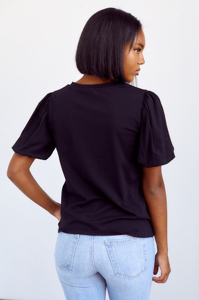 SALE - Aria Puff Sleeve Tee - fab'rik