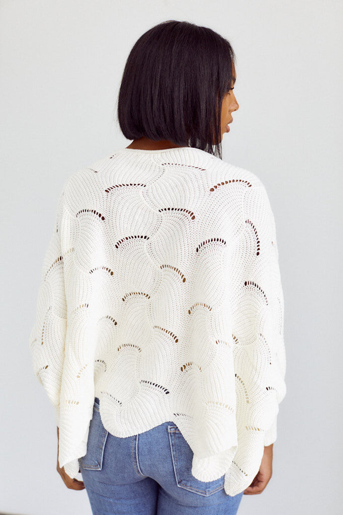 SALE - Olivia Open Knit Sweater - fab'rik