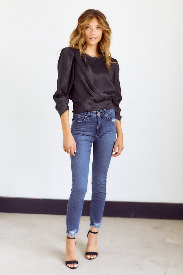 SALE - Loraine Wrap Style Blouse - fab'rik