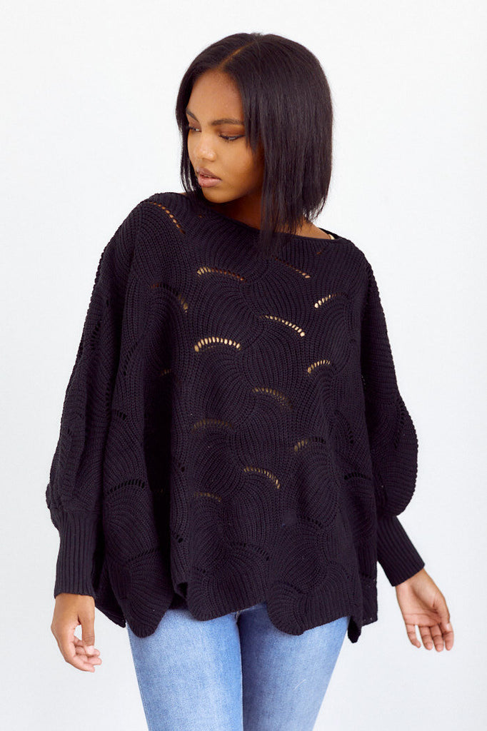 SALE - Olivia Open Knit Sweater - fab'rik