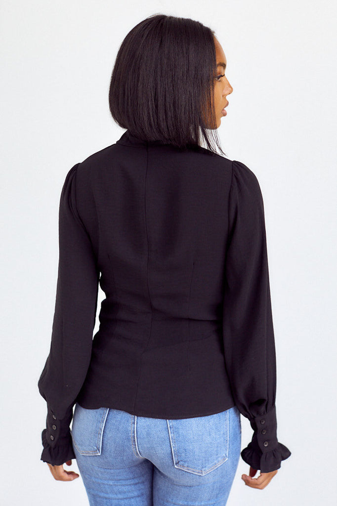 SALE - Maybry Wrap Blouse - fab'rik