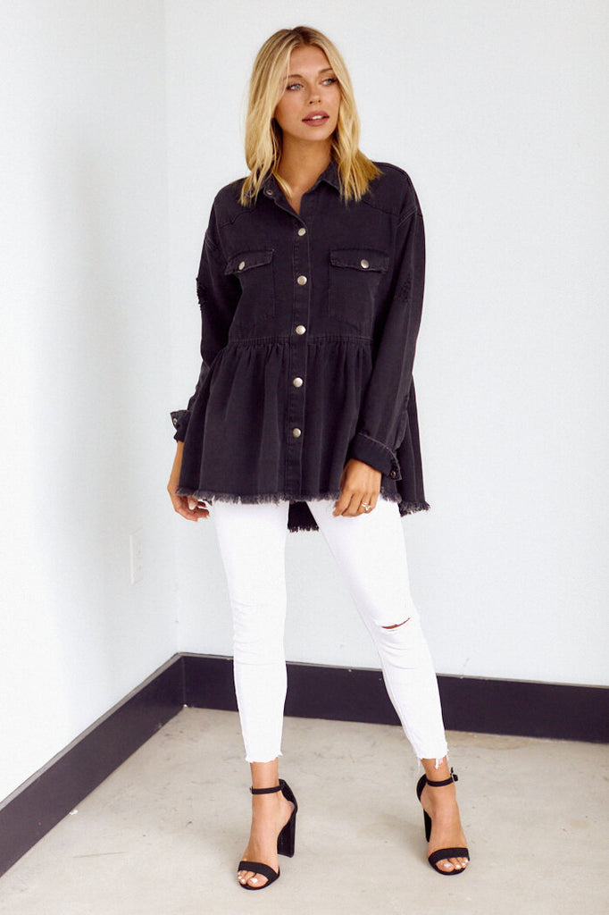 SALE - Danni Peplum Style Jacket - fab'rik