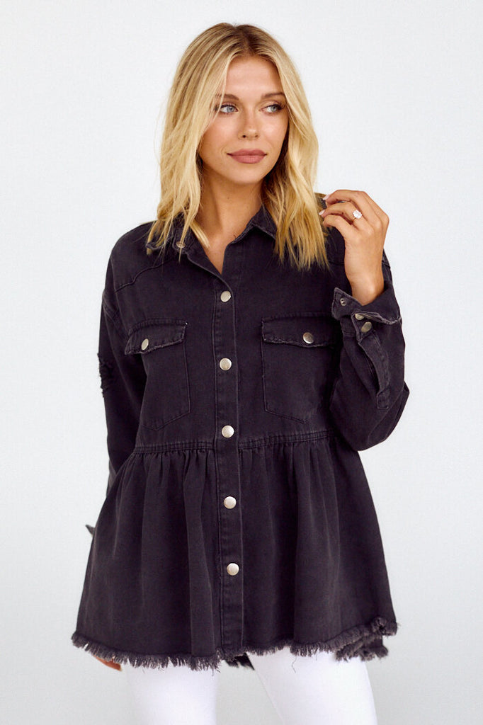 SALE - Danni Peplum Style Jacket - fab'rik