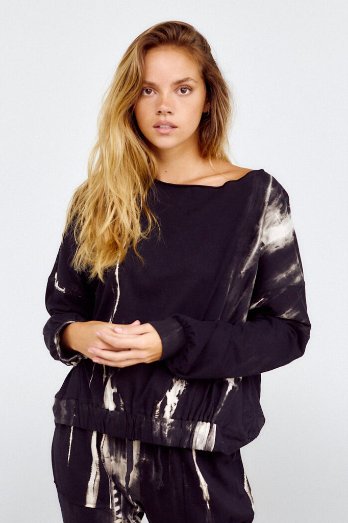 SALE - Kinnear Tie Dye Print Pullover - fab'rik