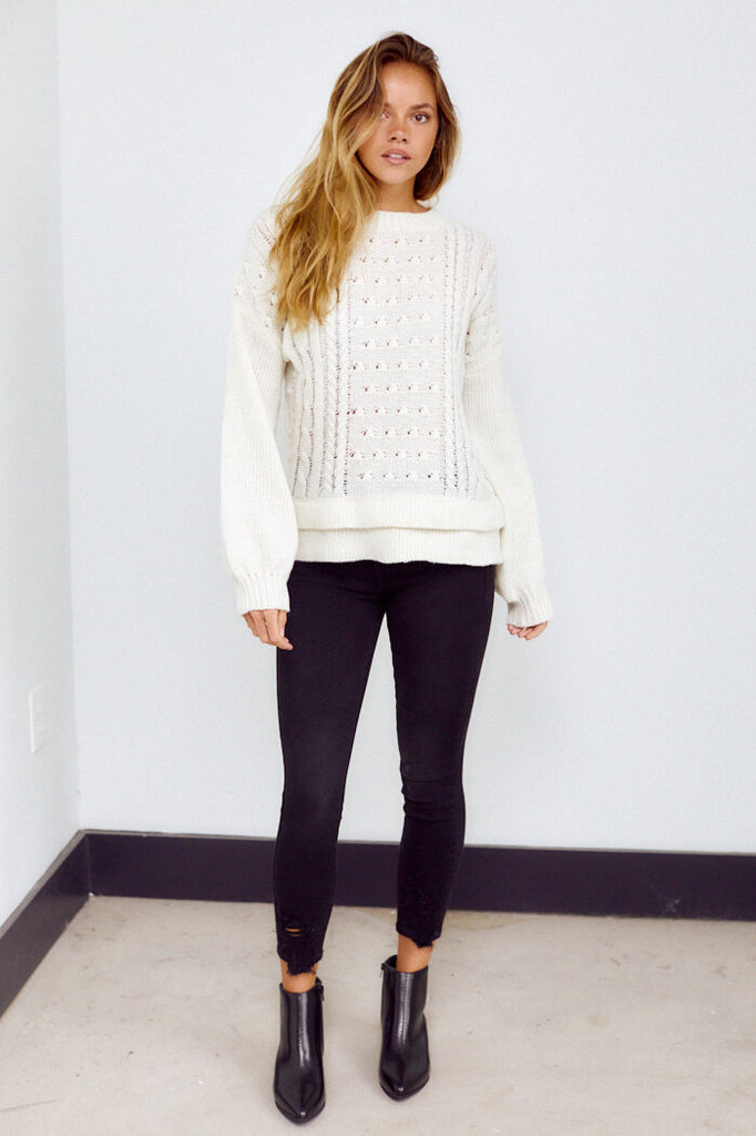 PreOrder Princeton Double Hem Sweater - fab'rik