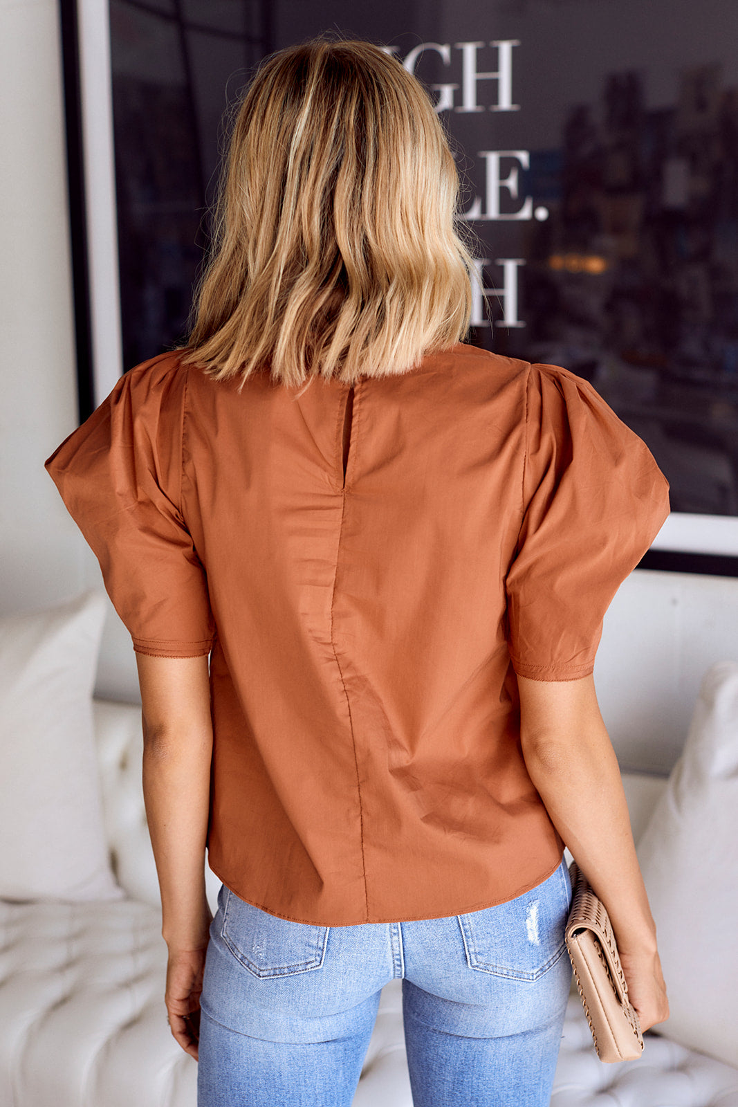 Crosbie Puff Sleeve Blouse - fab'rik