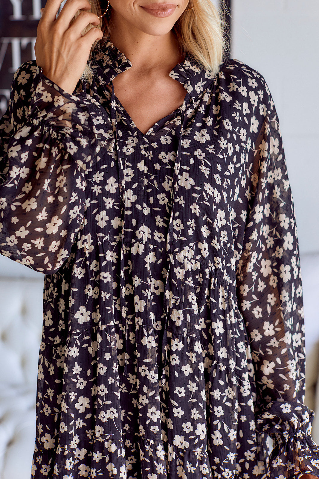 SALE - Gallia Floral Swing Dress - fab'rik