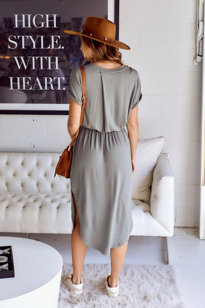 SALE - Mendez V Neck Knit Dress - fab'rik