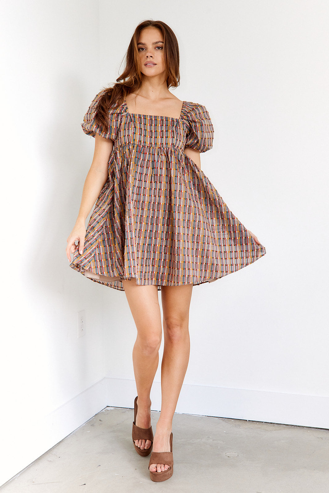 Kyra Babydoll Mini Dress - fab'rik