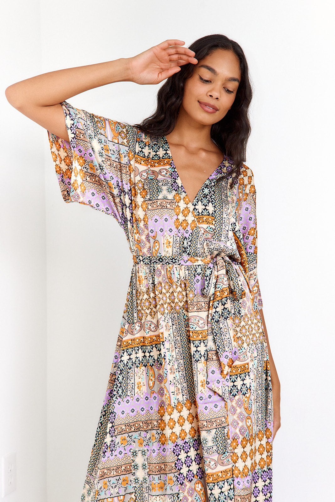 Porsha Printed Maxi Dress - fab'rik