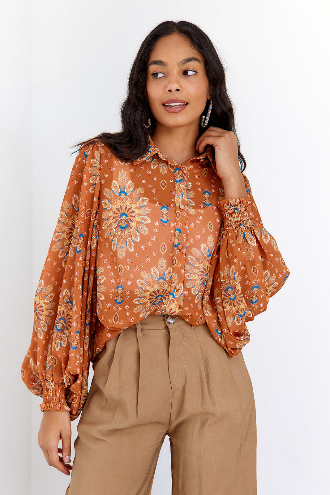 Flo Button Down Blouse - fab'rik