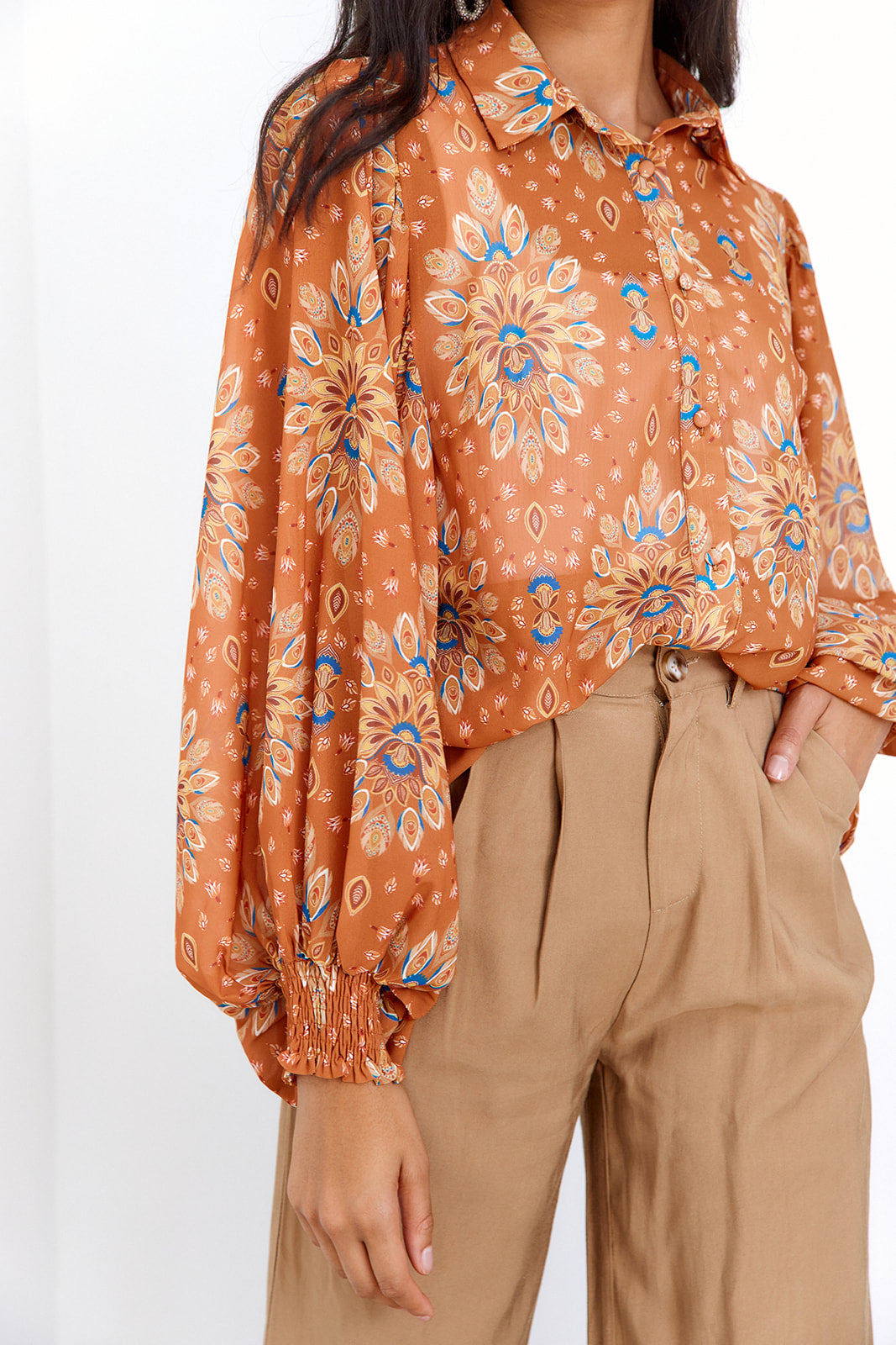 Flo Button Down Blouse - fab'rik