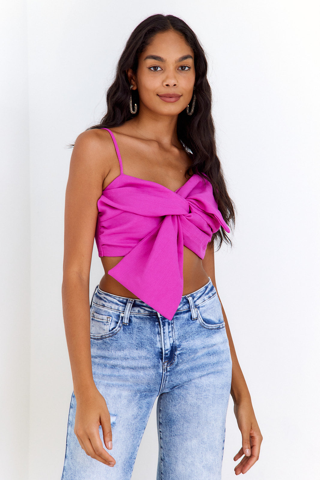 Lucia Twist Crop Top - fab'rik