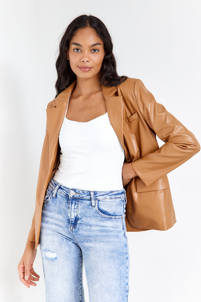 Romi Leather Blazer - fab'rik
