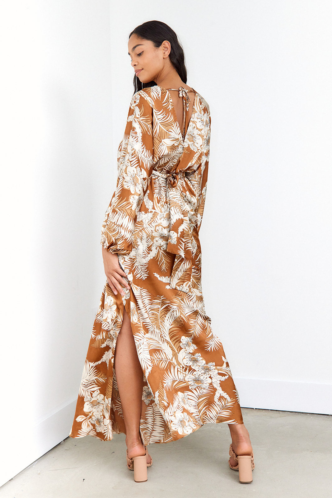 Claudette Kimono Maxi Dress - fab'rik