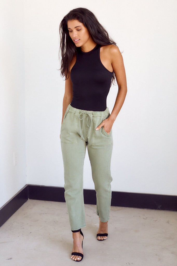 SALE - Bristol Tie Waist Joggers - fab'rik