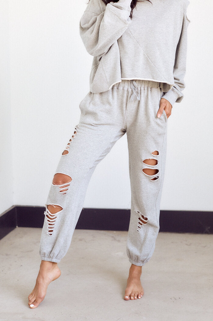 SALE - Mari Distressed Jogger - fab'rik
