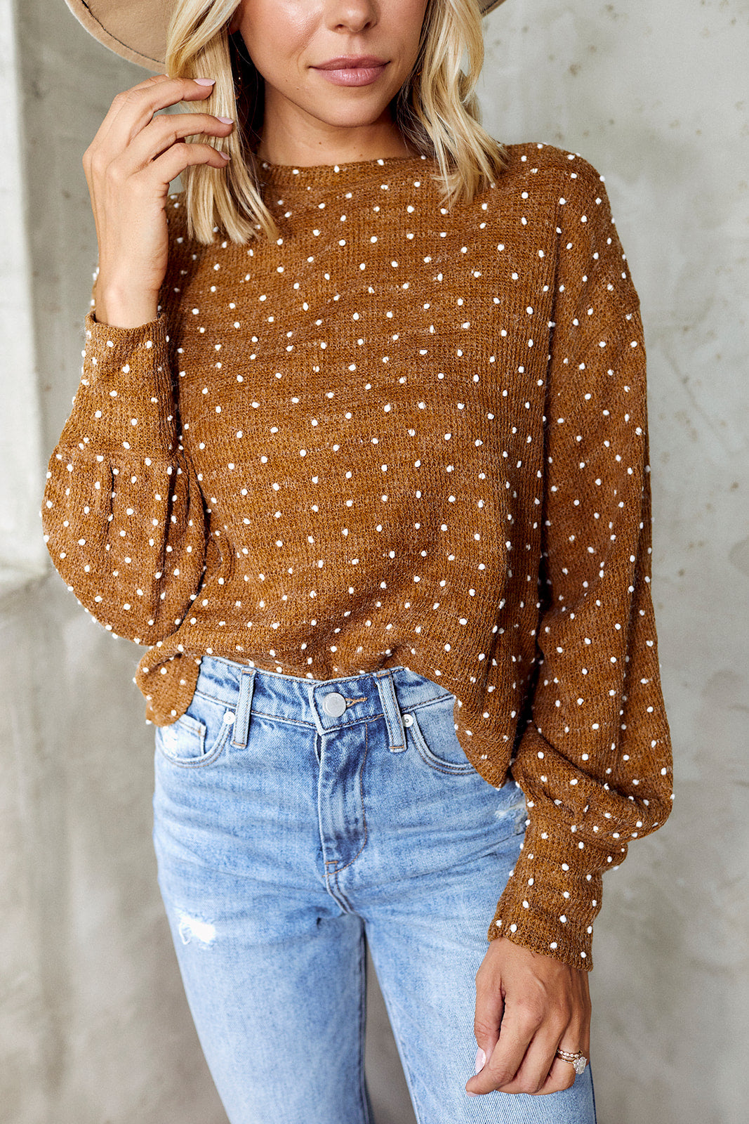 SALE - Hartley Swiss Dot Sweater - fab'rik
