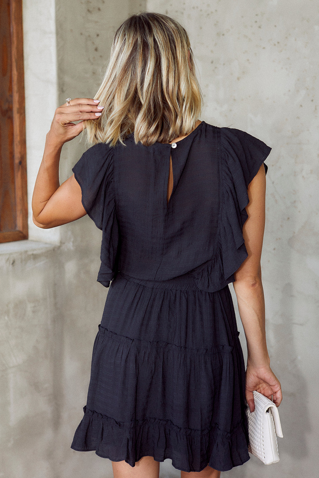 Leisa Ruffle Detail Dress - fab'rik