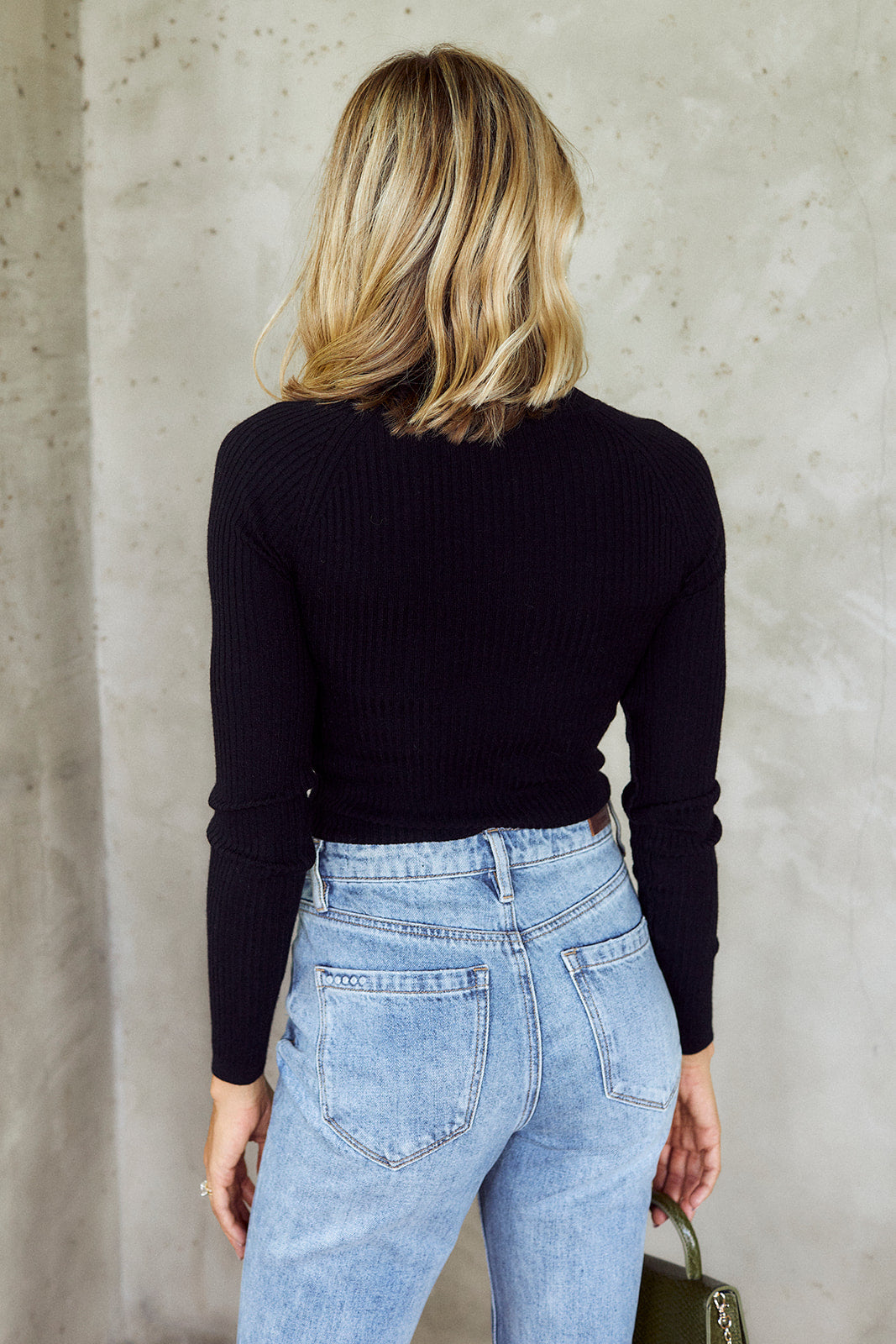 Shia Rib Knit Turtleneck Sweater - fab'rik