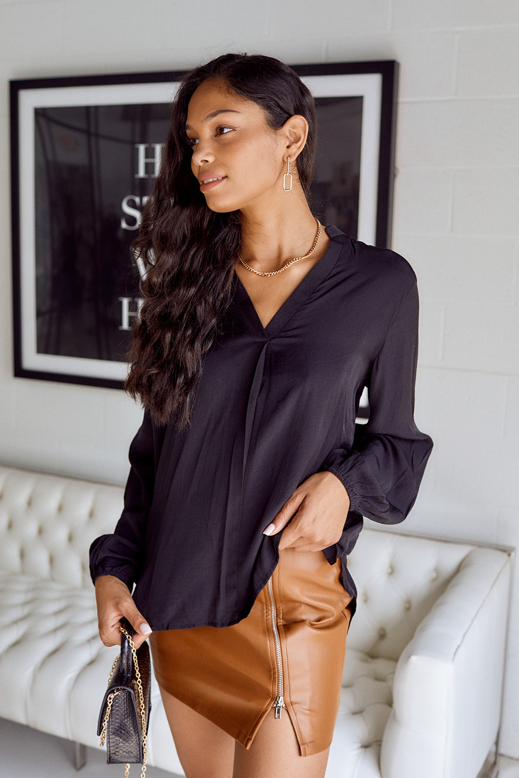 Parks Long Sleeve Blouse - fab'rik