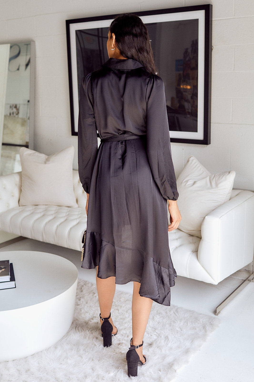 SALE - Auri Long Sleeve Wrap Dress - fab'rik