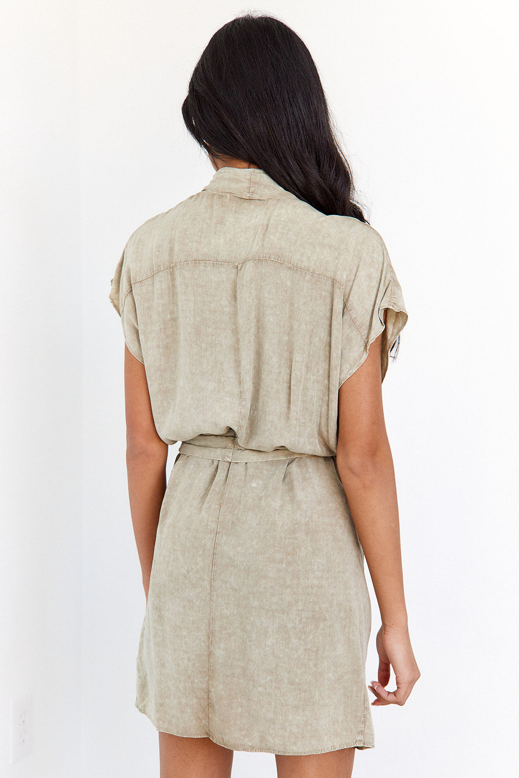 Thyme Wrap Mini Dress - fab'rik