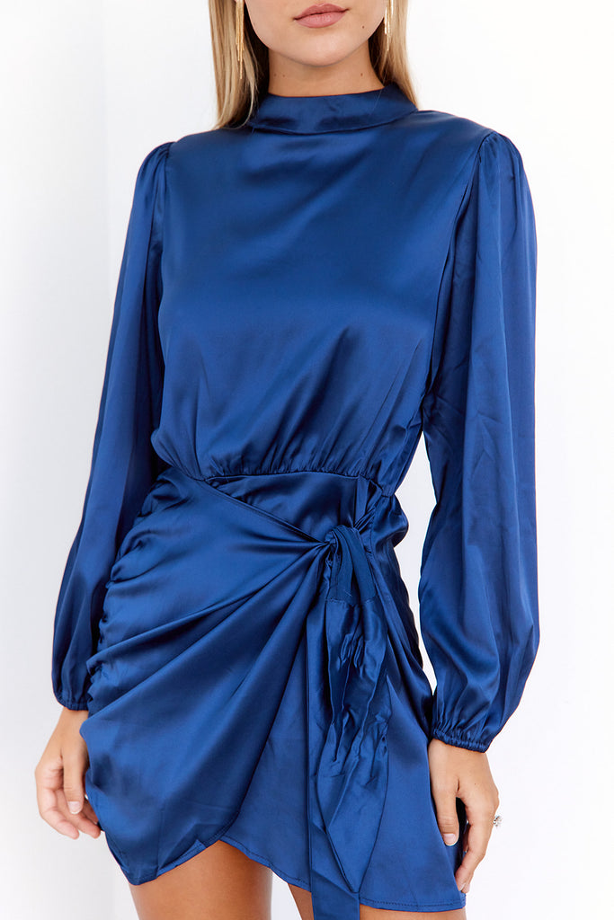 Carrie Mock Neck Mini Dress - fab'rik