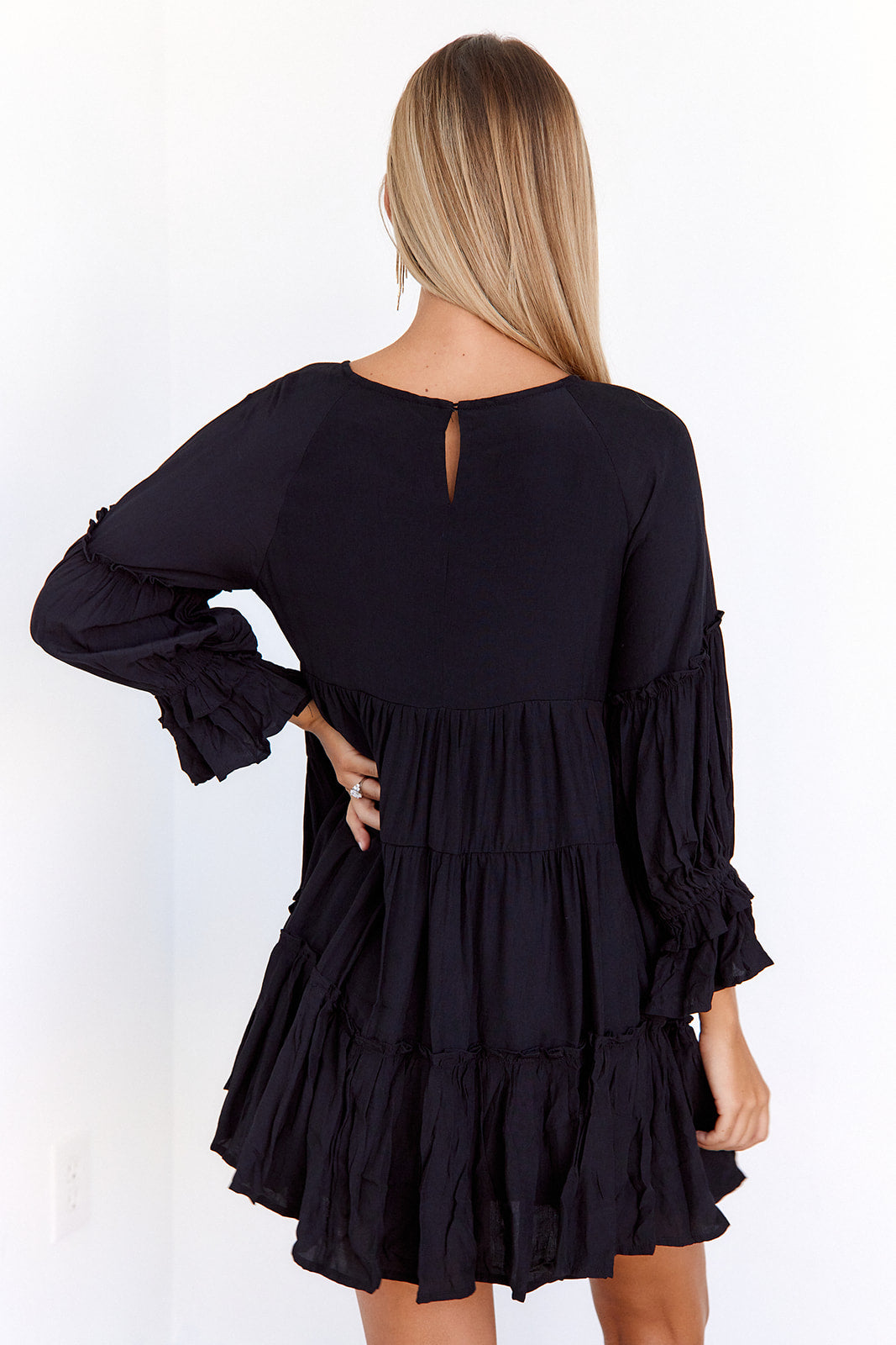 Milo Babydoll Tiered Mini Dress - fab'rik