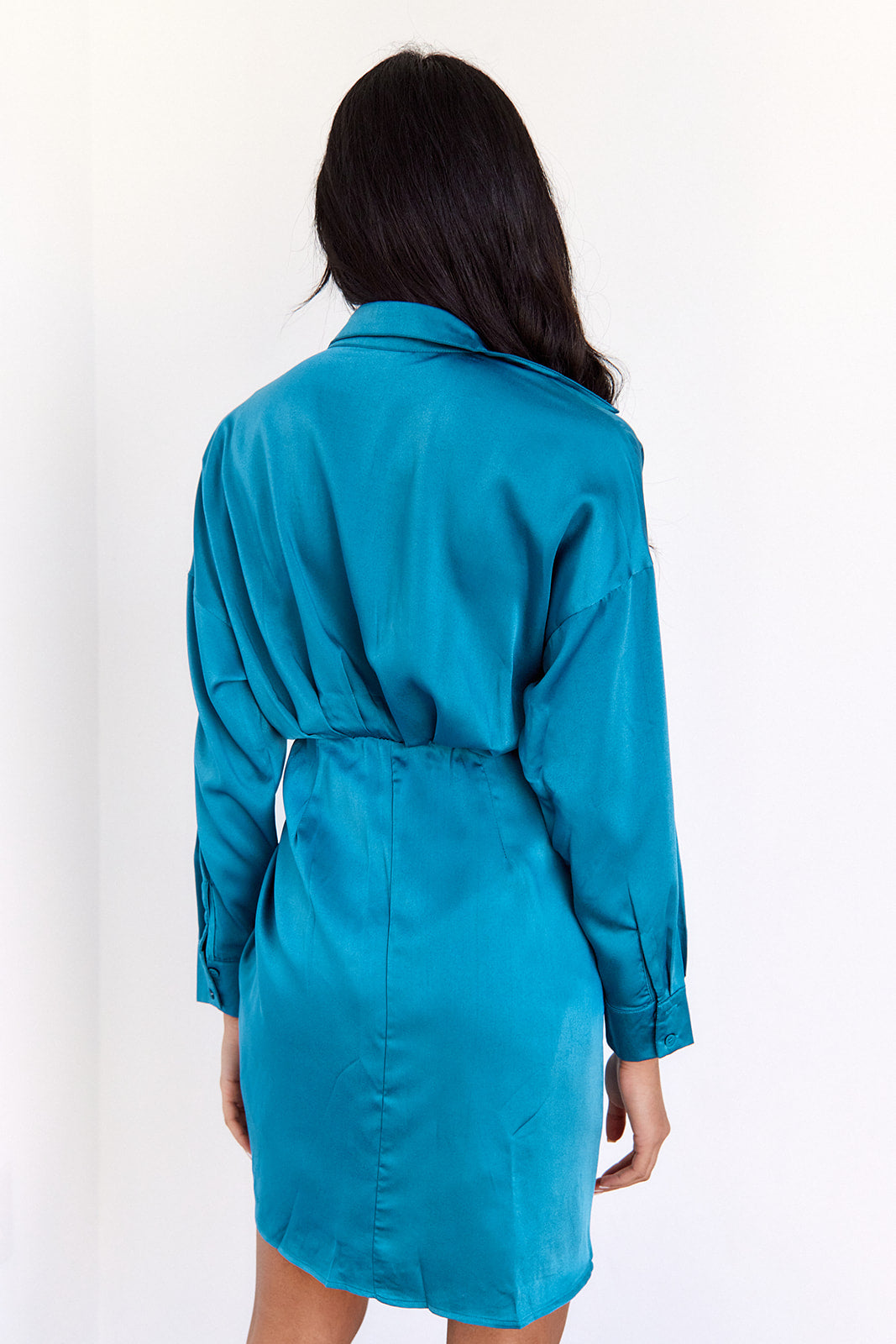 Simon Collared Wrap Dress - fab'rik
