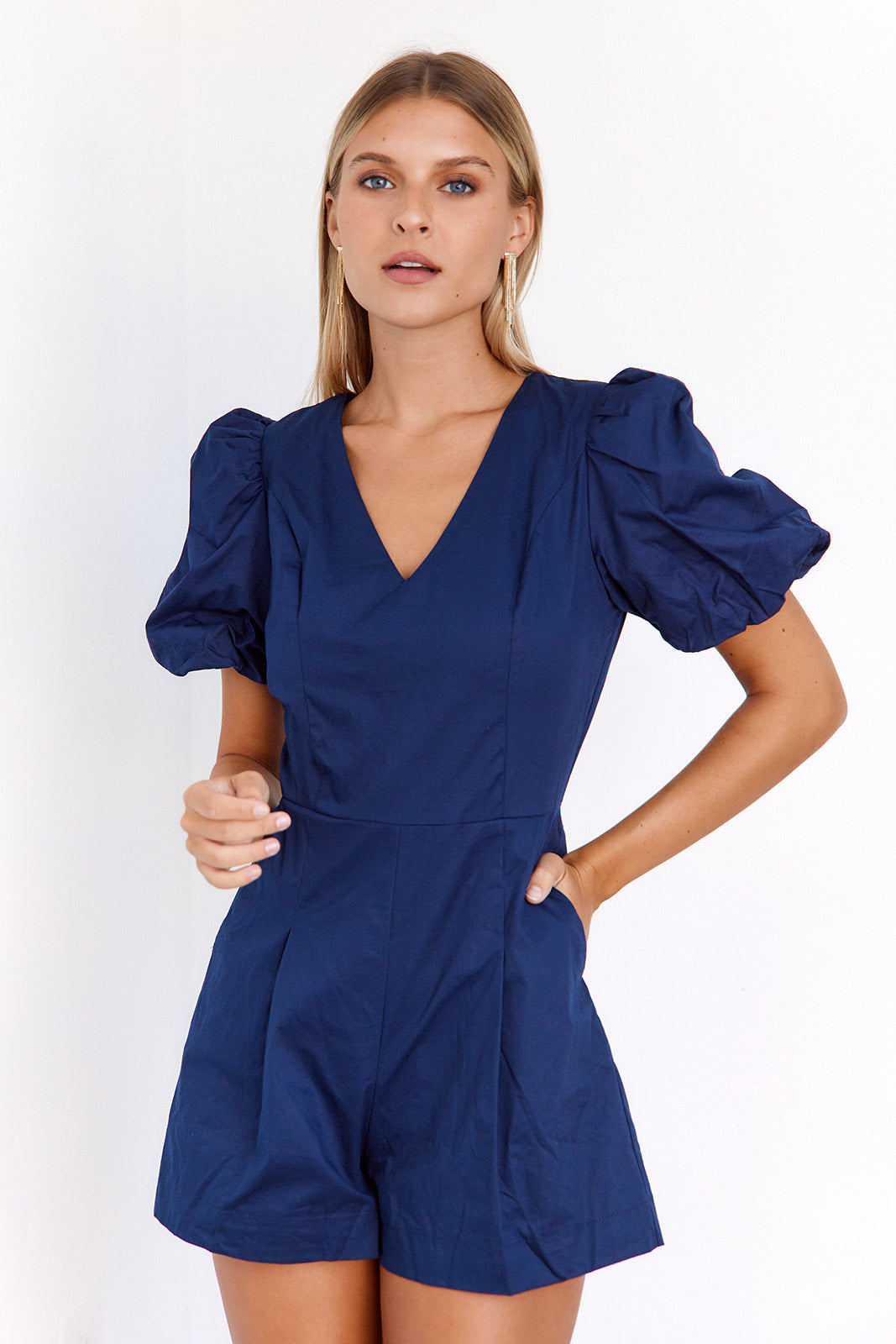 Lo Puff Sleeve Romper - fab'rik