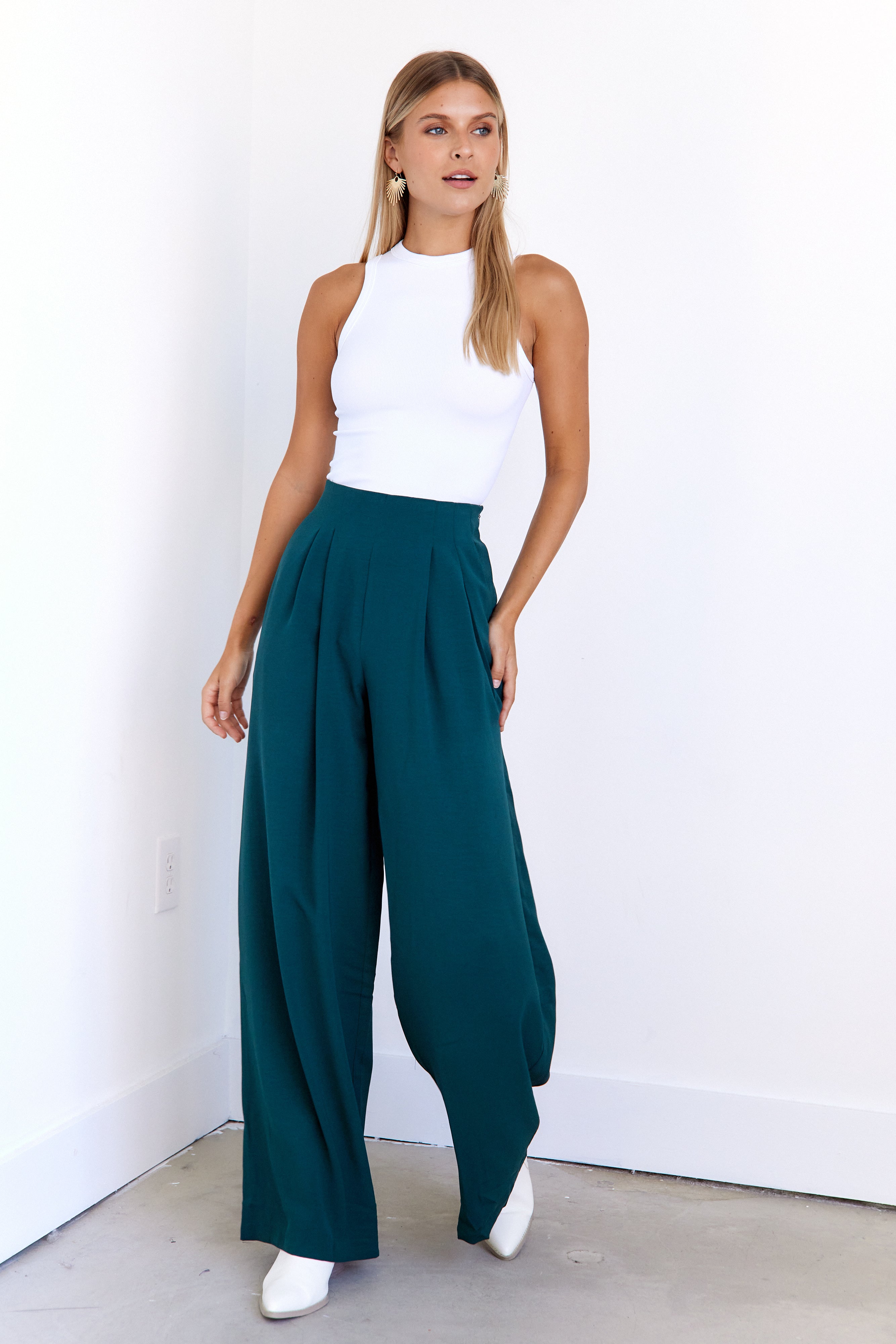 Luna High Rise Wide Leg Pants - fab'rik