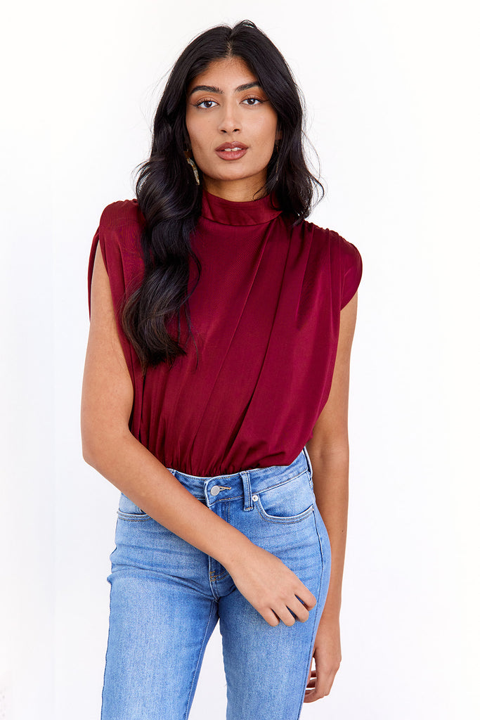 Martie Shoulder Pad Bodysuit - fab'rik