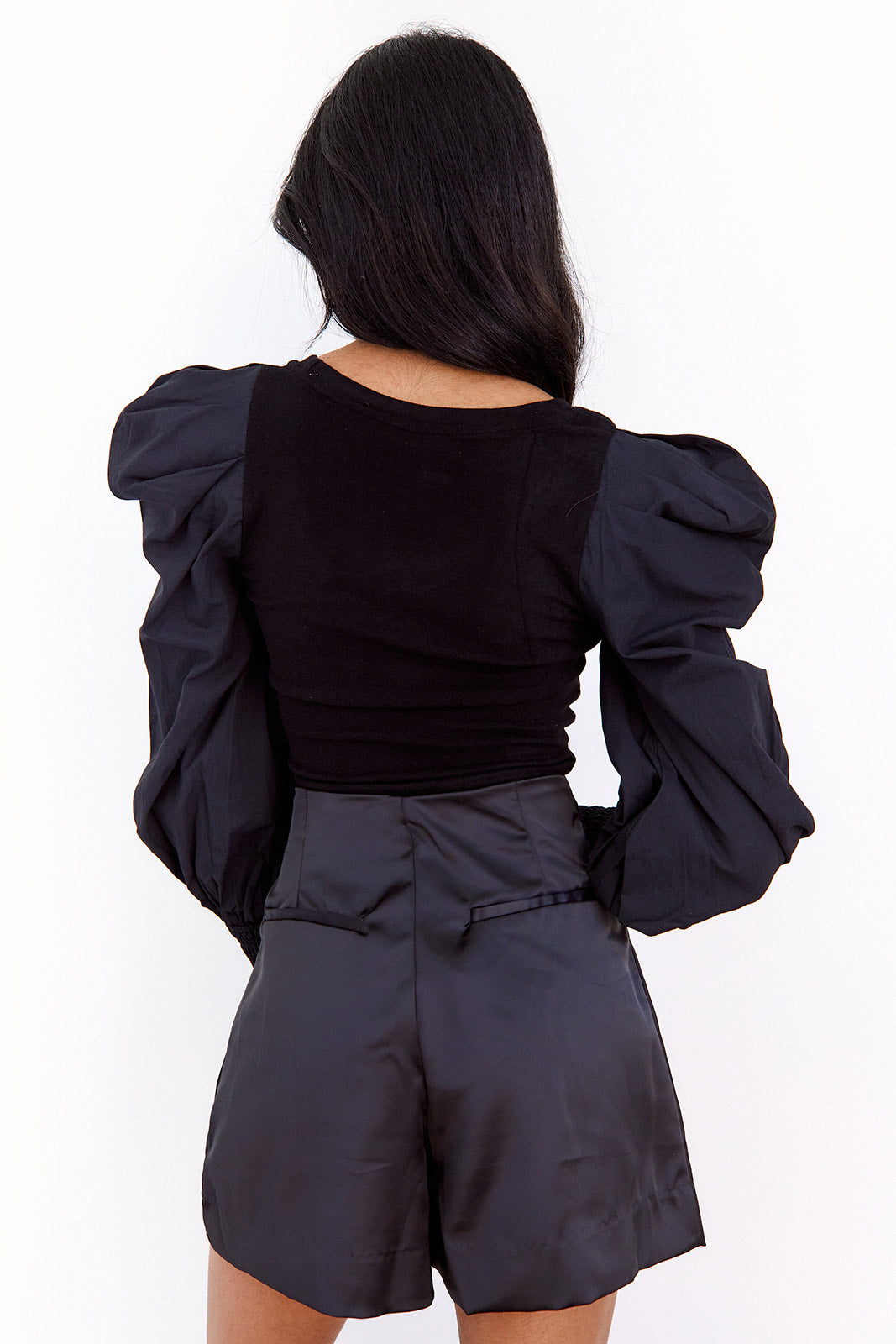 Aster High Waisted Pleated Shorts - fab'rik