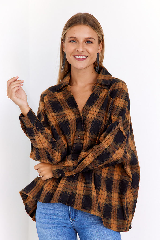 Virginia Flannel Button Down - fab'rik