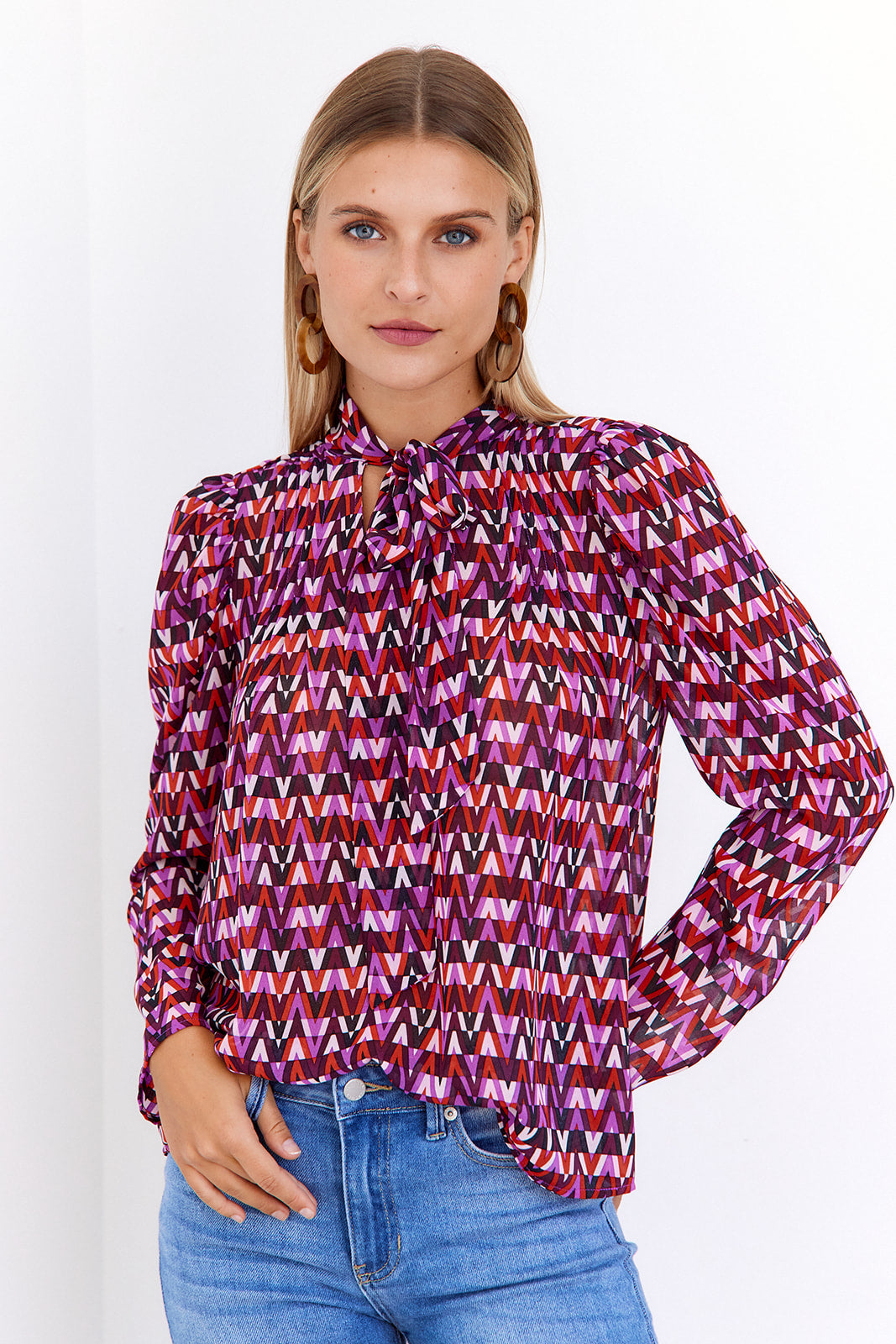 Anna Printed Blouse - fab'rik