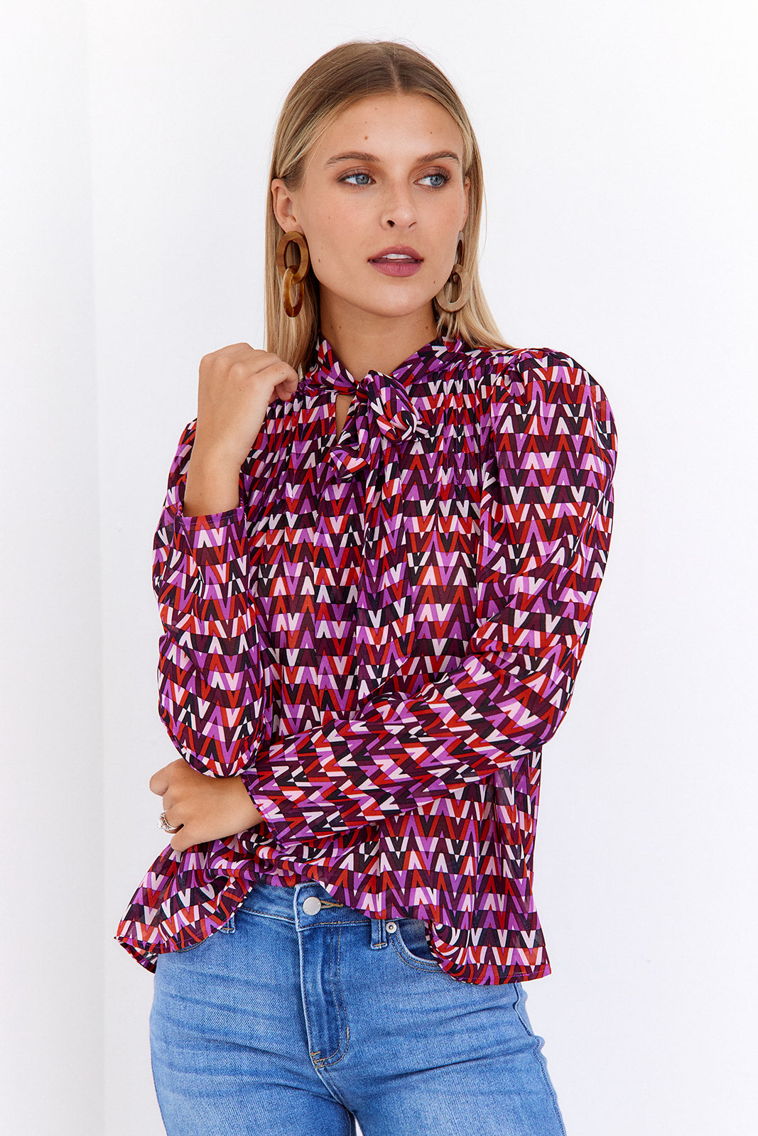 Anna Printed Blouse - fab'rik