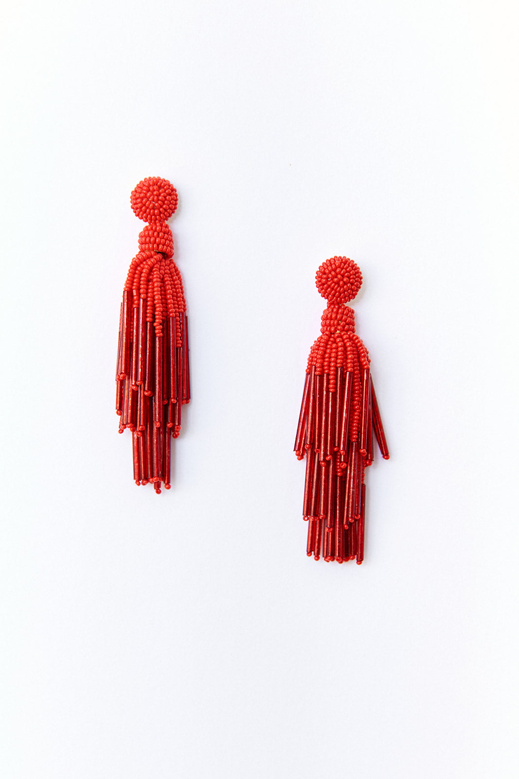 Claire Beaded Tassel Earrings - fab'rik