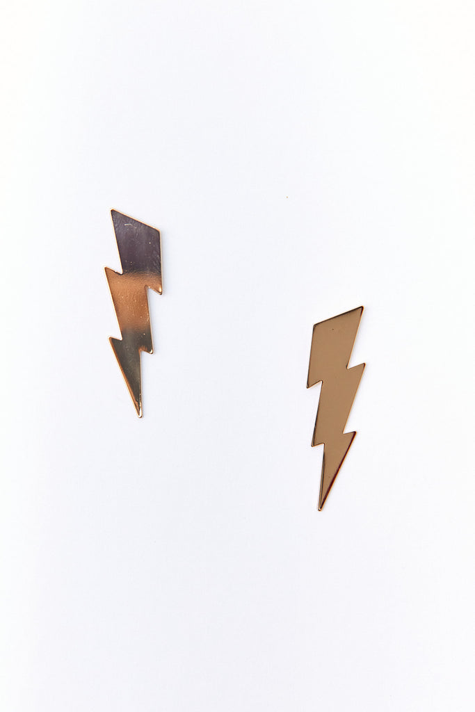 Lacy Lightning Bolt Earrings - fab'rik