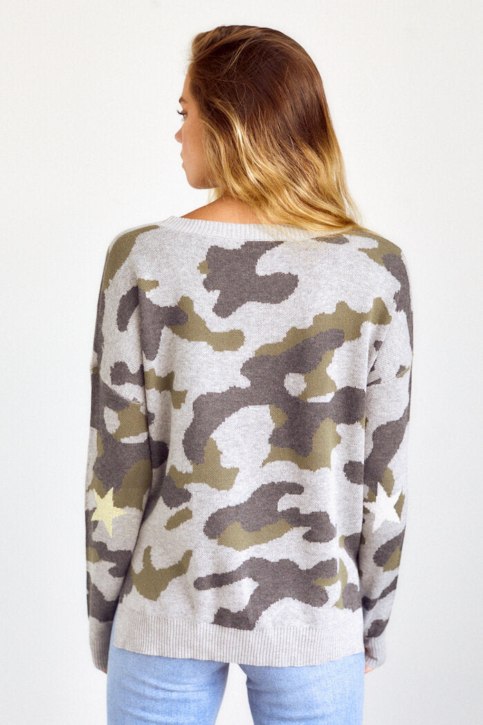 Marley Camo Sweater - fab'rik