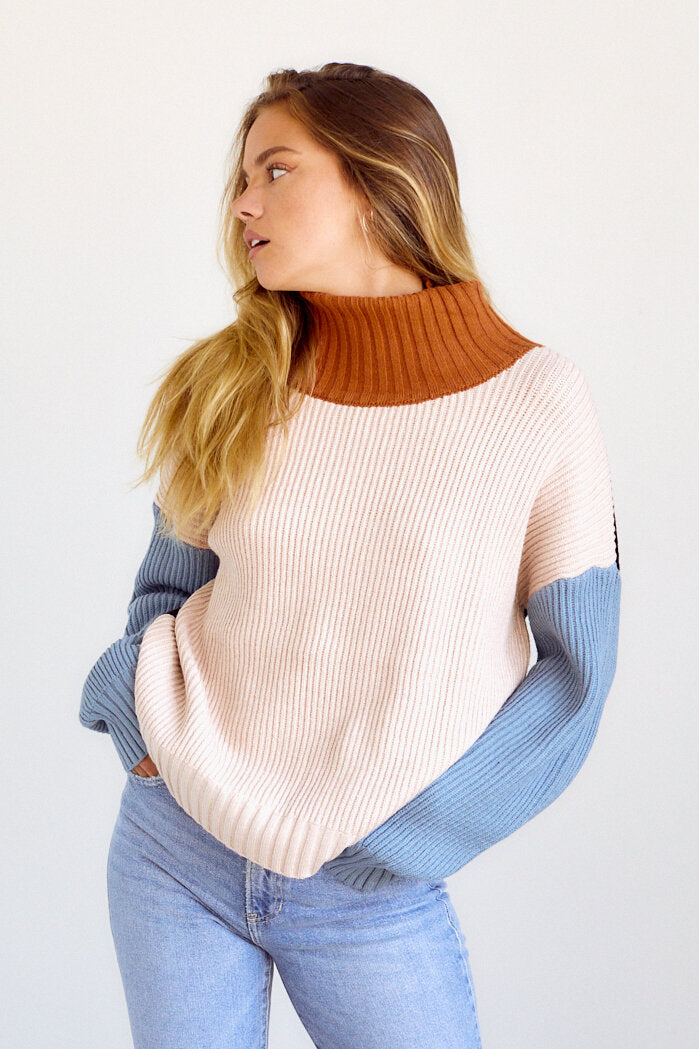 SALE - Francis Colorblock Sweater - fab'rik