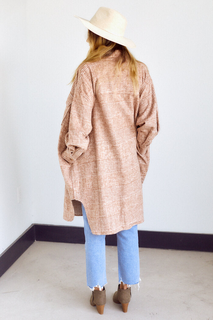 Della Oversized Flannel Shirt - fab'rik