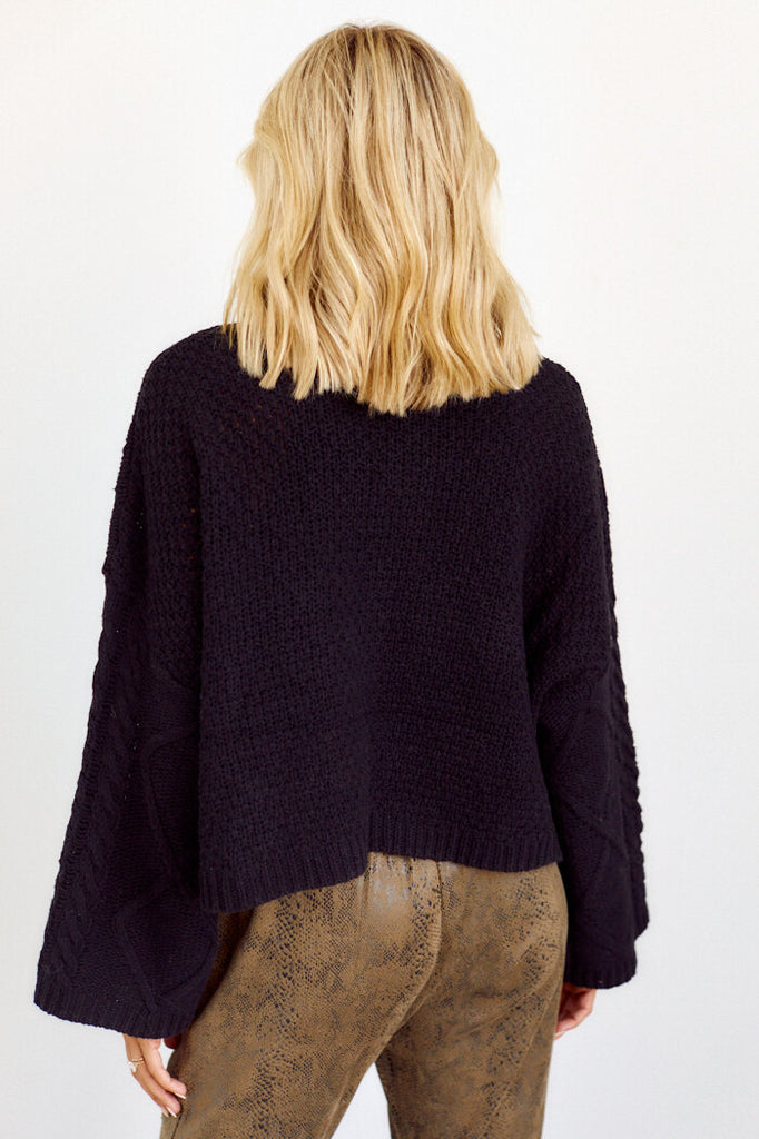 SALE - Galvez Cableknit Turtleneck Sweater - fab'rik