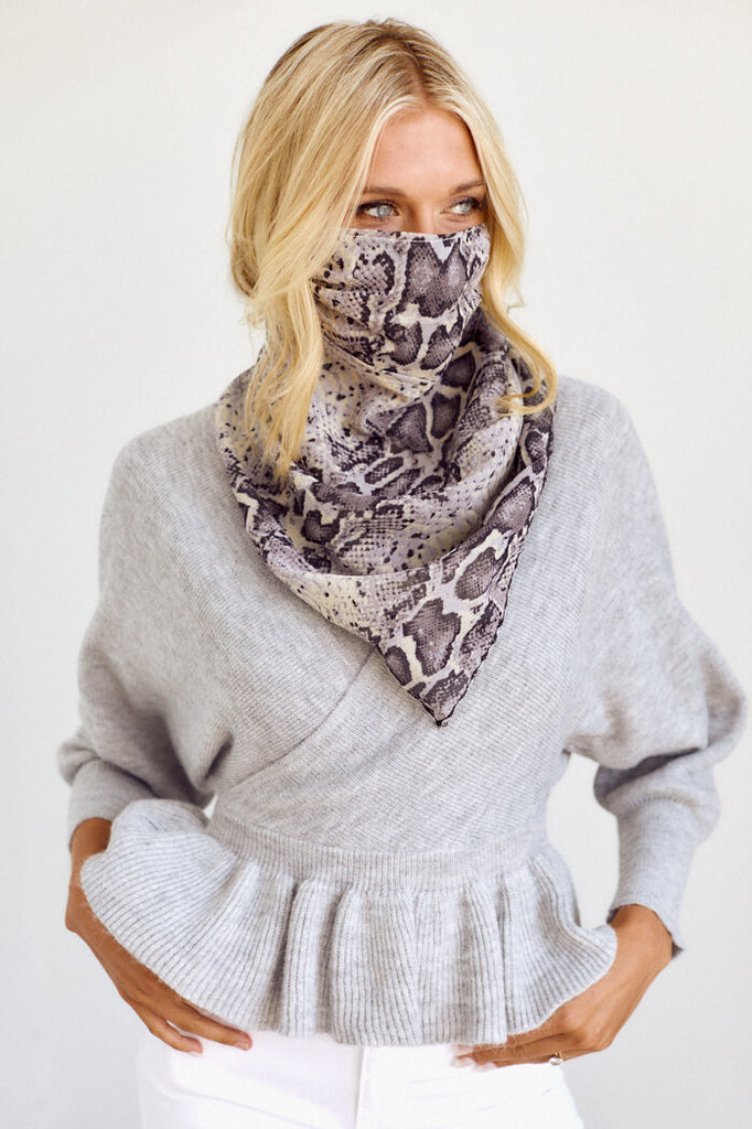 PreOrder Raleigh Printed Scarf Face Mask - fab'rik