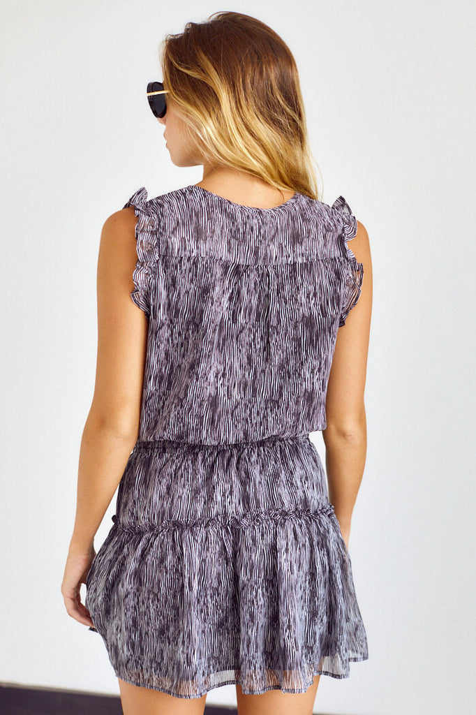 SALE - Journie Ruffle Detail Smocked Waist Dress - fab'rik