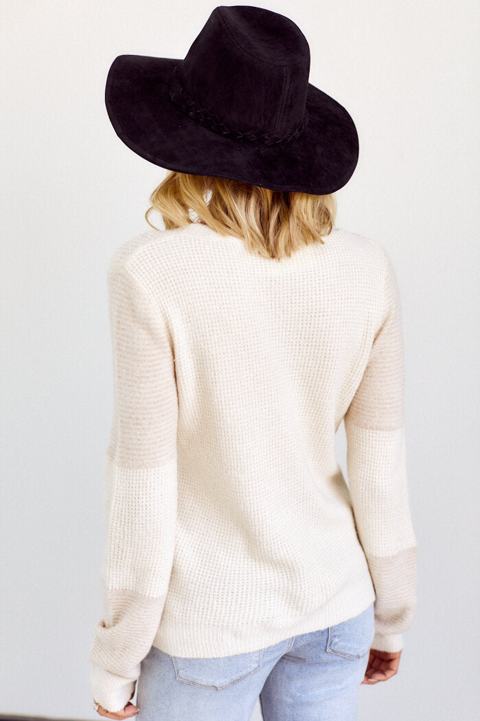 SALE - Morena Braided Faux Suede Hat - fab'rik