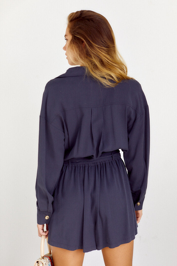 SALE - Ireland Belted Romper - fab'rik