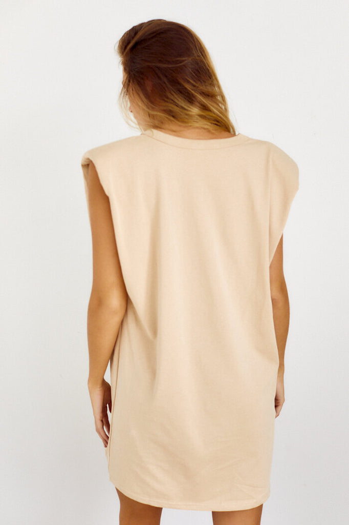 SALE - Carreen Shoulder Pad Dress - fab'rik