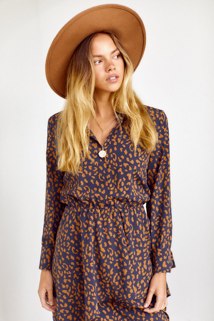 Cara Leopard Print Dress - fab'rik